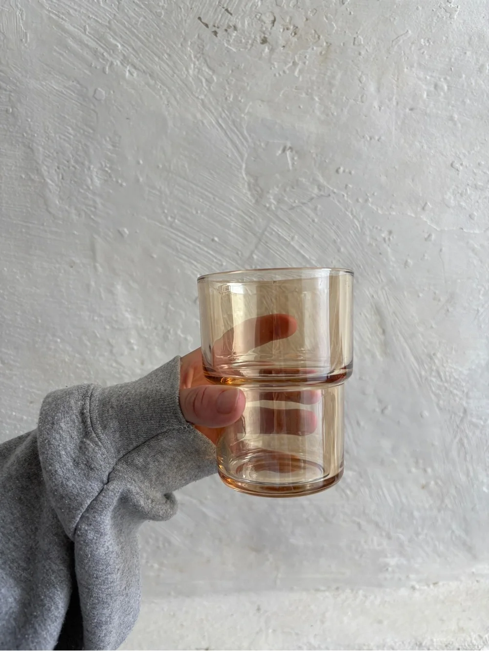 13 oz. Amber Glass Tumbler Water Cup with Straw